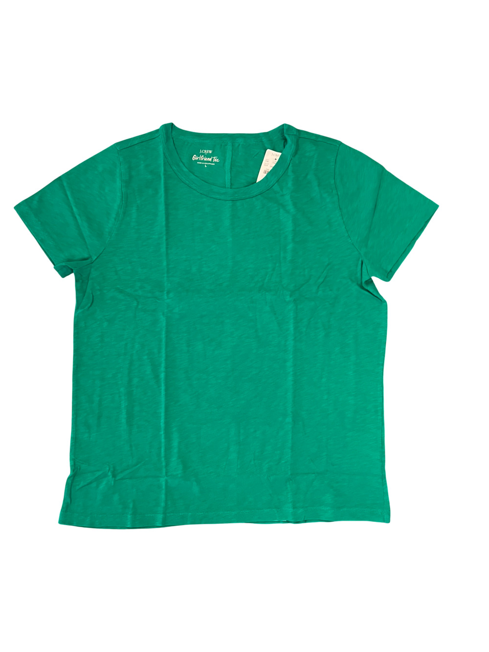 NWT J. Crew Dublin Kelly Green Short-Sleeve Girlfriend Crewneck Tee
